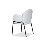 PEBBLE Armchair Black Powder Coated Steel Base