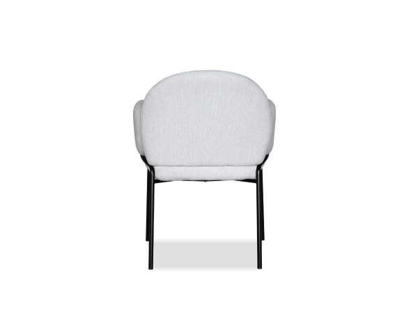 PEBBLE Armchair Black Powder Coated Steel Base 4 2