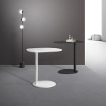 PERCH Matte White Steel Laptop Sofa End Table 5 PERCH Matte White Steel Laptop Sofa End Table