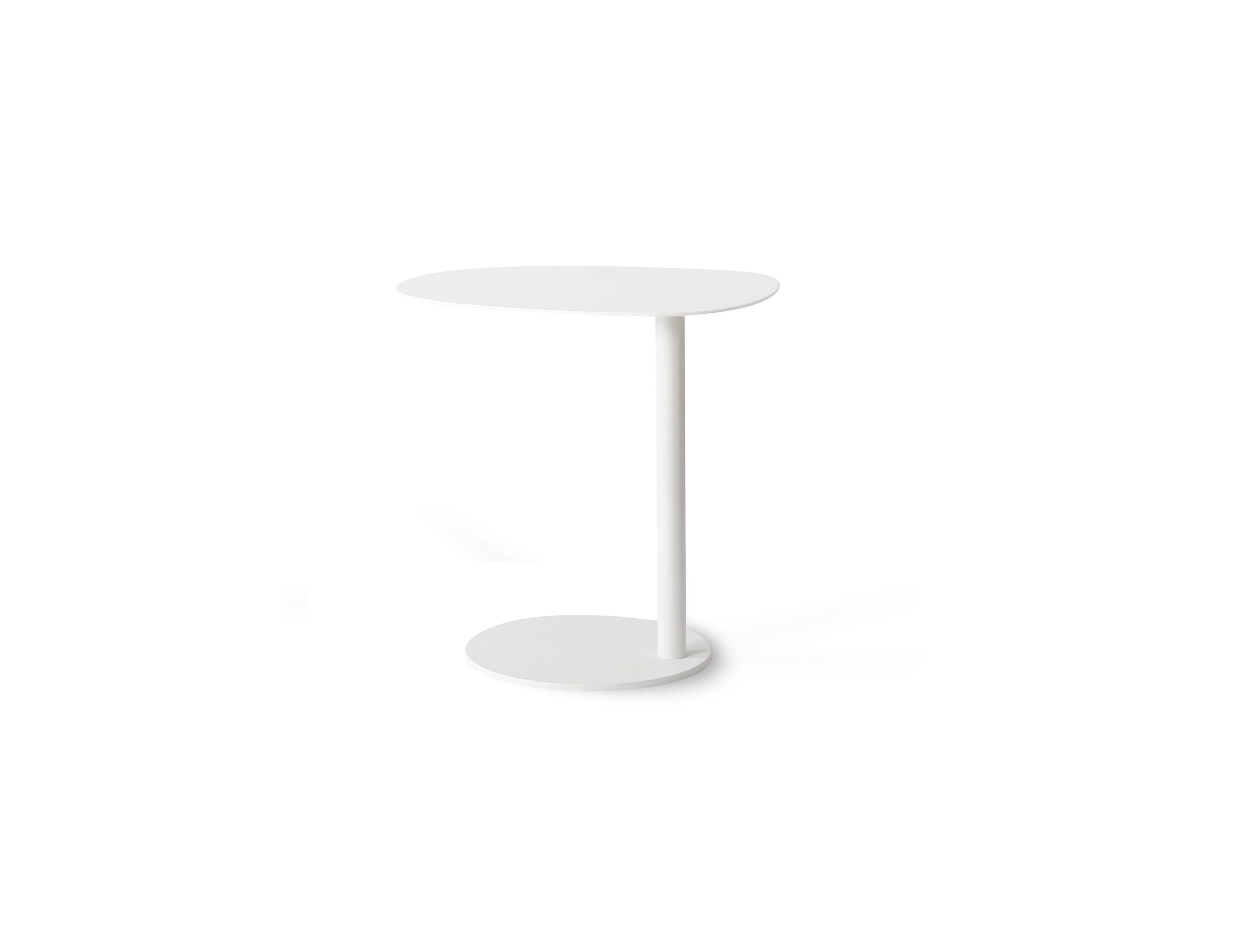 PERCH Matte White Steel Laptop Sofa End Table 1 PERCH Matte White Steel Laptop Sofa End Table
