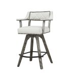 PGA Spectator Swivel Bar Stool with Nailhead Seat