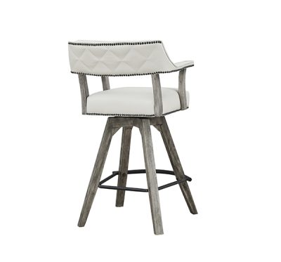 PGA Spectator Swivel Bar Stool with Nailhead Seat