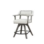 PGA Spectator Swivel Counter Stool with Nailhead Seat