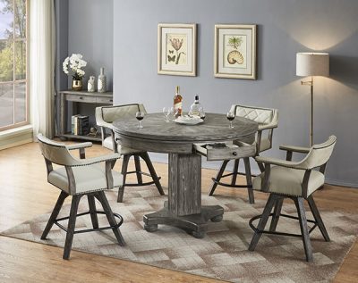 PGA Spectator Swivel Counter Stool with Nailhead Seat