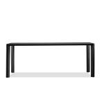 PLANK Black Soot Solid Teak Dining Table