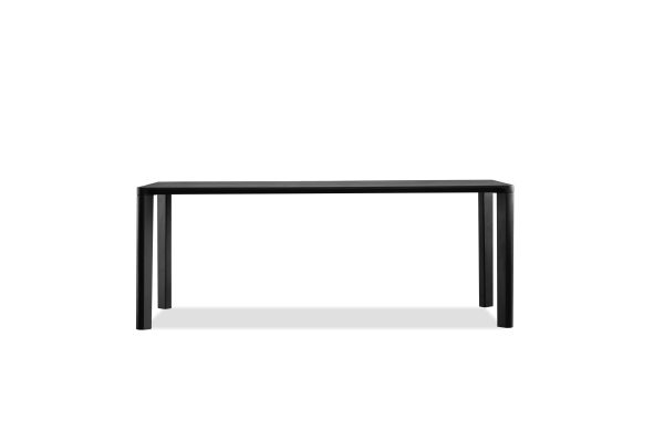 PLANK Black Soot Solid Teak Dining Table 1 2