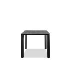 PLANK Black Soot Solid Teak Dining Table