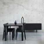 PLANK Black Soot Solid Teak Dining Table