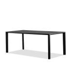 PLANK Black Soot Solid Teak Dining Table