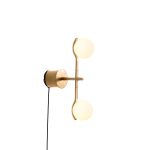 PLUTO Brass Powder Coated Frame Wall Lamp