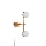PLUTO Brass Powder Coated Frame Wall Lamp