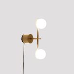 PLUTO Brass Powder Coated Frame Wall Lamp
