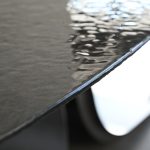 PONZA Black Modern Melt Glass Oval Dining Table