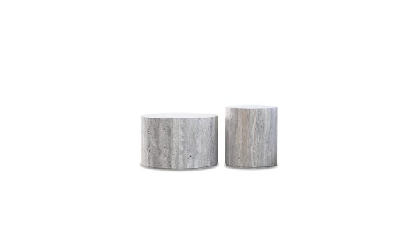 POST Grey Sandstone Marble Large Coffee Table 1