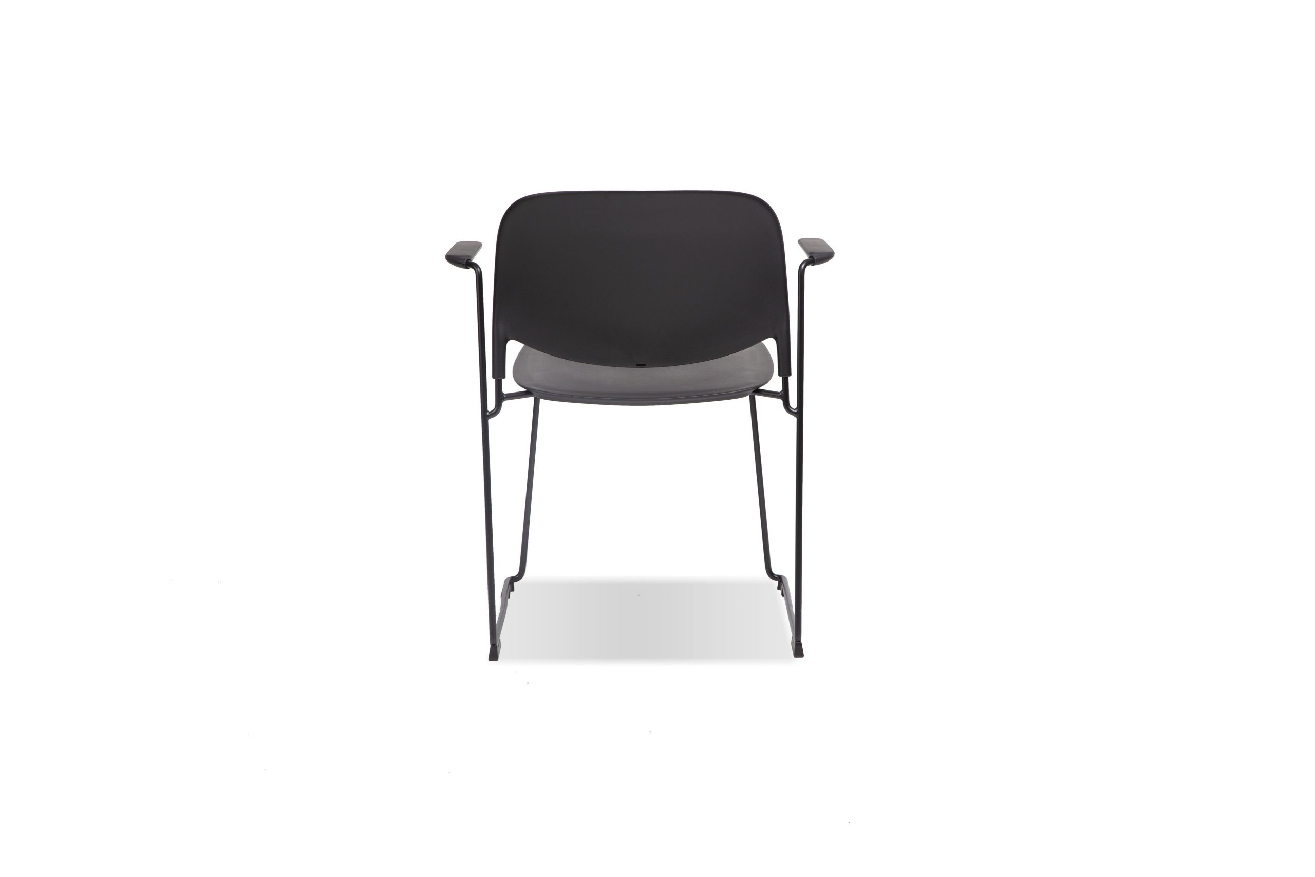 PRINGLE Black Stackable Indoor Outdoor Dining Armchair 4 PRINGLE Black Stackable Indoor Outdoor Dining Armchair - Image 4