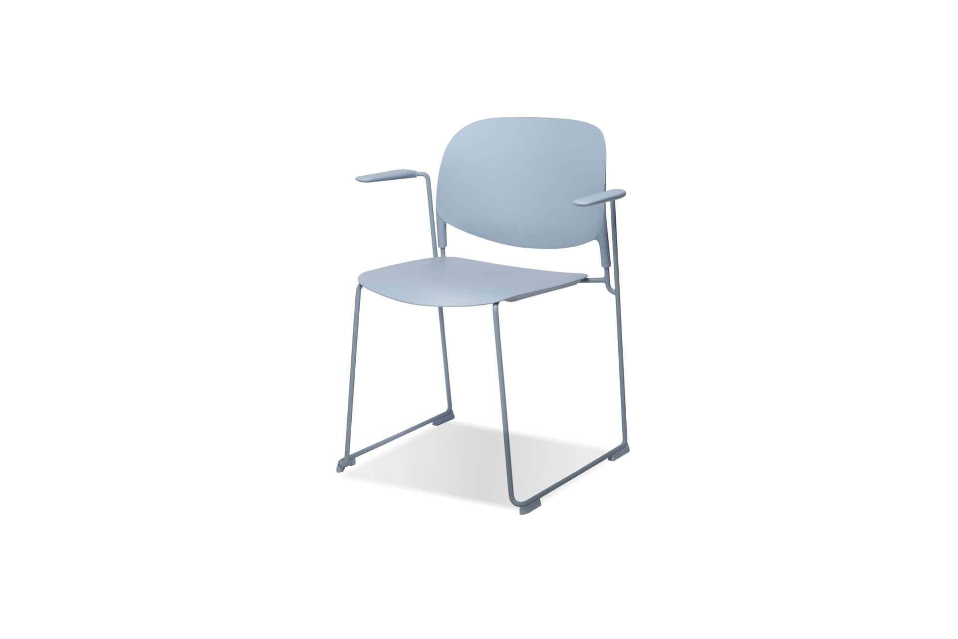 PRINGLE Light Blue Stackable Indoor Outdoor Dining Armchair 1 PRINGLE Light Blue Stackable Indoor Outdoor Dining Armchair