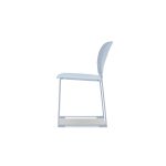 PRINGLE Light Blue Stackable Indoor Outdoor Dining Chairs