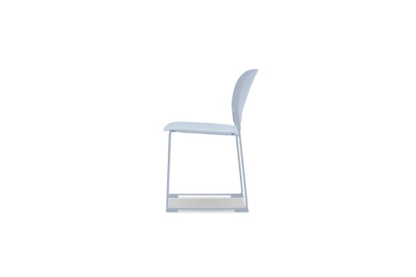 PRINGLE Light Blue Stackable Indoor Outdoor Dining Chairs 2 2