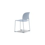 PRINGLE Light Blue Stackable Indoor Outdoor Dining Chairs