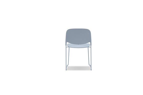 PRINGLE Light Blue Stackable Indoor Outdoor Dining Chairs 4 2