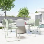 PRINGLE Matcha Stackable Indoor Outdoor Dining Chair 12 PRINGLE Matcha Stackable Indoor Outdoor Dining Chair