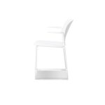 PRINGLE White Stackable Indoor Outdoor Dining Armchair 7 PRINGLE White Stackable Indoor Outdoor Dining Armchair