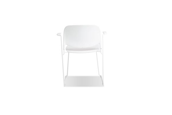 PRINGLE White Stackable Indoor Outdoor Dining Armchair 3 2