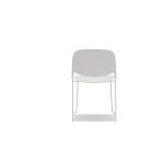 PRINGLE White Stackable Indoor Outdoor Dining Chairs 11 PRINGLE White Stackable Indoor Outdoor Dining Chairs