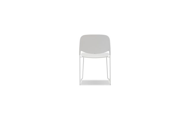 PRINGLE White Stackable Indoor Outdoor Dining Chairs 4 2