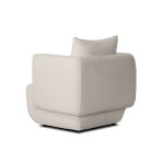 PROBE Cream Boucle Fabric Modern Lounge Chair
