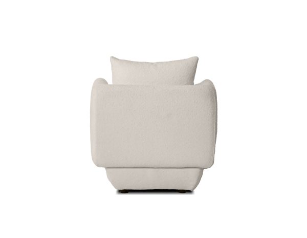 PROBE Cream Boucle Fabric Modern Lounge Chair 4