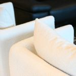 PROBE Cream Boucle Fabric Modern Lounge Chair