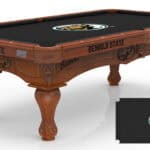 Bemidji State University Pool Table with Chardonnay Finish and Claw Leg 11 Bemidji State University Pool Table with Chardonnay Finish and Claw Leg
