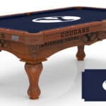 Brigham Young University Pool Table with Chardonnay Finish and Claw Leg 11 Brigham Young University Pool Table with Chardonnay Finish and Claw Leg