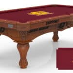 Central Michigan University Pool Table with Chardonnay Finish and Claw Leg 11 Central Michigan University Pool Table with Chardonnay Finish and Claw Leg