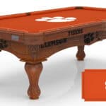 Clemson University Pool Table with Chardonnay Finish and Claw Leg 11 Clemson University Pool Table with Chardonnay Finish and Claw Leg
