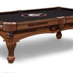 University of Georgia Pool Table with Chardonnay Finish and Claw Leg 11 University of Georgia Pool Table with Chardonnay Finish and Claw Leg
