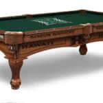 University of Hawaii Pool Table with Chardonnay Finish and Claw Leg 11 University of Hawaii Pool Table with Chardonnay Finish and Claw Leg