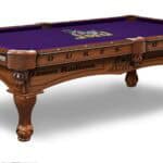 James Madison University Pool Table with Chardonnay Finish and Claw Leg