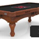 Miami (OH) University Pool Table with Chardonnay Finish and Claw Leg