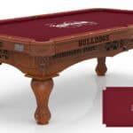 Mississippi State University Pool Table with Chardonnay Finish and Claw Leg