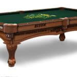North Dakota State University Pool Table with Chardonnay Finish and Claw Leg