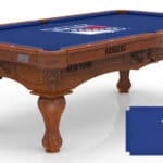 New York Rangers Pool Table with Chardonnay Finish and Claw Leg 11 New York Rangers Pool Table with Chardonnay Finish and Claw Leg