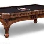 University of Northern Illinois Pool Table with Chardonnay Finish and Claw Leg