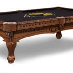 University of Southern Mississippi Pool Table with Chardonnay Finish and Claw Leg