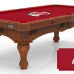 University of Utah Pool Table with Chardonnay Finish and Claw Leg 11 University of Utah Pool Table with Chardonnay Finish and Claw Leg
