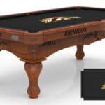 Western Michigan University Pool Table with Chardonnay Finish and Claw Leg
