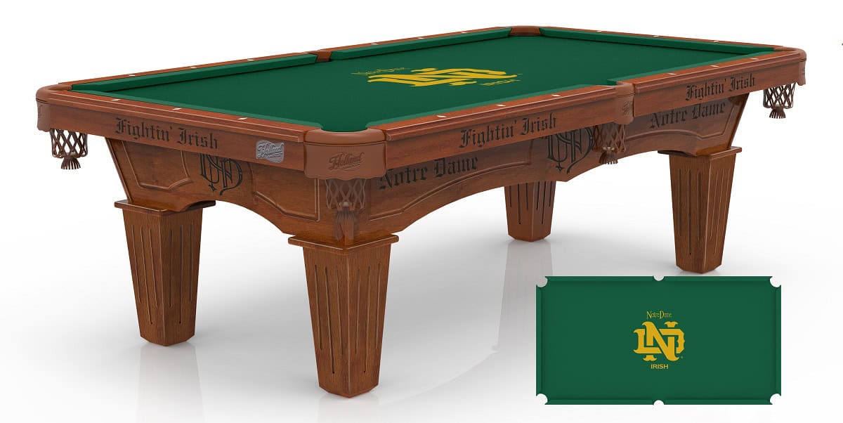 Notre Dame (Vintage) Pool Table with Chardonnay Finish and Tapered Leg 1 Notre Dame (Vintage) Pool Table with Chardonnay Finish and Tapered Leg