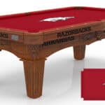 University of Arkansas Pool Table with Chardonnay Finish and Tapered Leg 11 University of Arkansas Pool Table with Chardonnay Finish and Tapered Leg