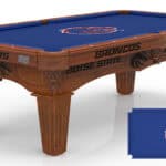 Boise State University Pool Table with Chardonnay Finish and Tapered Leg